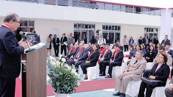 Intervención del presidente del Poder Judicial, Javier Arévalo Vela.