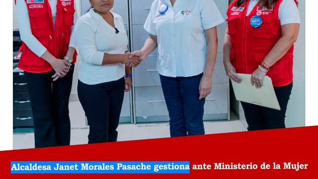 𝗔𝗹𝗰𝗮𝗹𝗱𝗲𝘀𝗮 𝗝𝗮𝗻𝗲𝘁 𝗠𝗼𝗿𝗮𝗹𝗲𝘀 𝗣𝗮𝘀𝗮𝗰𝗵𝗲 𝗴𝗲𝘀𝘁𝗶𝗼𝗻𝗮 𝗮𝗻𝘁𝗲 𝗲𝗹 𝗠𝗶𝗻𝗶𝘀𝘁𝗲𝗿𝗶𝗼 𝗱𝗲 𝗹𝗮 𝗠𝘂𝗷𝗲𝗿 𝗹𝗮 𝗰𝗿𝗲𝗮𝗰𝗶ó𝗻 𝗱𝗲 𝘂𝗻 𝗖𝗲𝗻𝘁𝗿𝗼 𝗱𝗲 𝗘𝗺𝗲𝗿𝗴𝗲𝗻𝗰𝗶𝗮 𝗠𝘂𝗷𝗲𝗿 𝗽𝗮𝗿𝗮 𝗠ó𝗿𝗿𝗼𝗽𝗲.