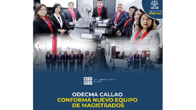 ODECMA Callao conforma nuevo equipo de magistrados