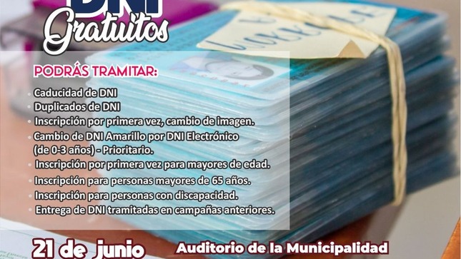 Municipalidad y Reniec se unen para nueva jornada. 