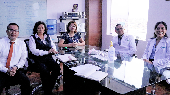 Presidenta de la Corte Superior de Justicia del Callao, Teresa Soto Gordon, recibió viista de médicos de SANNA quienes presentaron el programa piloto de Telemediicna para aplicarlo en esta entidad judicial