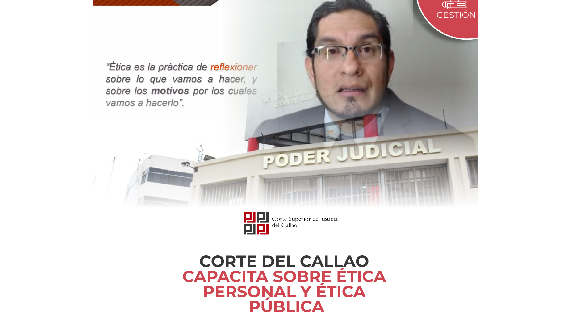 Corte del Callao capacita a su personal sobre ética personal y ética pública