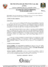 Vista preliminar de documento ACUERDO DE CONCEJO MUNICIPAL NRO 020-2010-MPA-A/SG