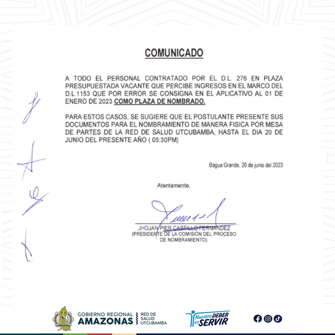 Comunicado