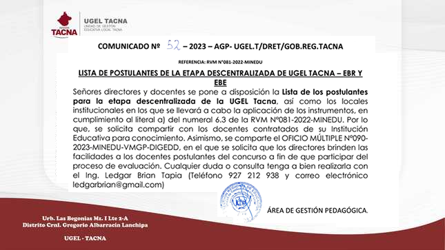 Comunicado 52-2023-AGP