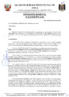 Vista preliminar de documento ORDENAZA MUNICIPAL NRO 010-2010-MPA-A/SG