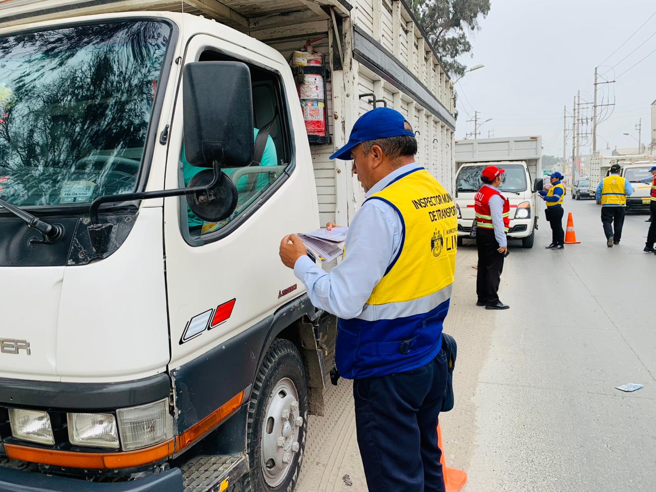 Operativo inopinado a vehículos de carga pesada