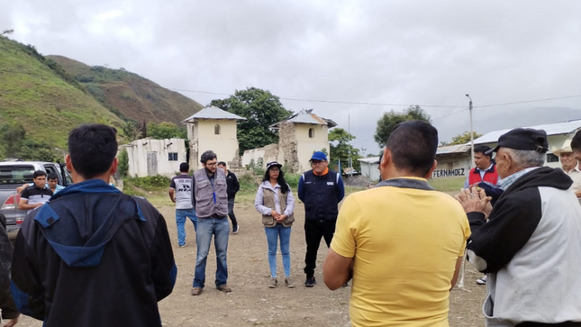 Durante su visita a Cajamarca, el representante del Centro Nacional, también acompaño al equipo técnico del Gore en la identificación de la población expuest