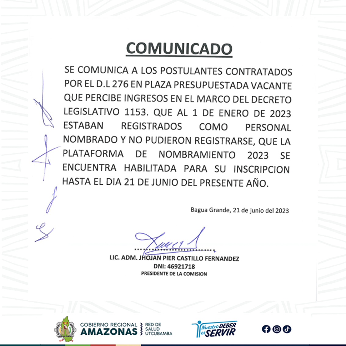 Comunicado 