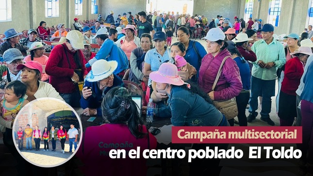 Campaña Multisectorial en Centro Poblado Toldo