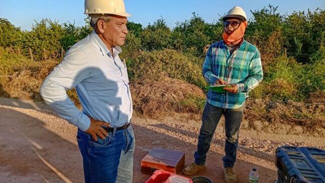 ALCALDE SUPERVISA PROYECTO REHABILITACIÓN Y MEJORAMIENTO DE CAMINO VECINAL 11.77 KM EN EMP. PI. 527 CENTRO DE SERVICIO JOSÉ OLAYA