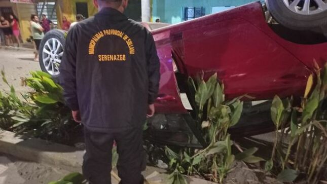 SERENAZGO DE SULLANA Y PNP INTERVIENEN VEHÍCULOS SINIESTRADOS TRAS ACCIDENTE