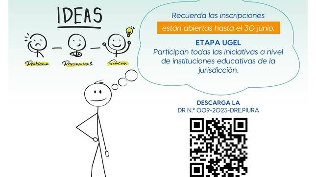 💡La Dirección Regional de Educación Piura te invita a participar de la selección de "Buenas prácticas docentes e innovación educativa región Piura 2023". Recuerda las inscripciones están abiertas hasta el 30 de junio. 
👉🏻 Informes: https://acortar.link/54FgAd