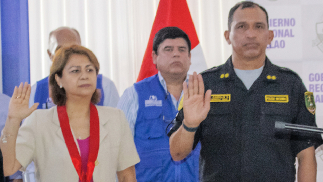 Presidenta de la Corte Superior del Callao, Teresa Soto Gordon, jura como integrante del comité regional de seguridad ciudadana