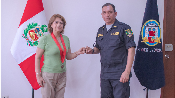 residenta de la Corte Superior de Justicia del Callao, Teresa Jesús Soto Gordon, y el jefe de la Región Policial del Callao, Jorge Castillo Vargas, fortalecerán el sistema de justicia mediante un trabajo multisectorial, tanto preventivo como correctivo, en la provincia constitucional