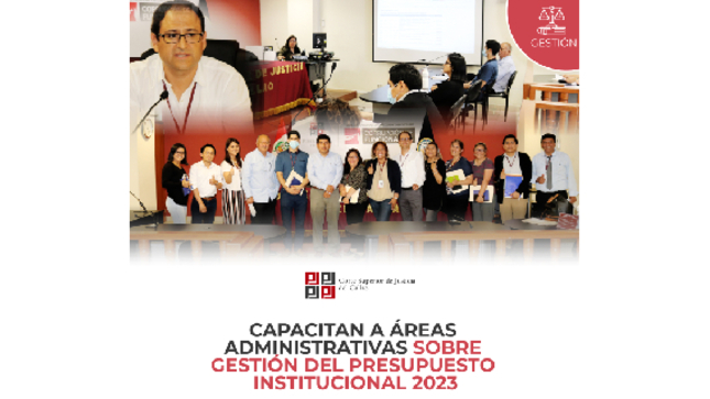 Capacitan a áreas administrativas de la Corte Superior del Callao sobre gestión del presupuesto institucional 2023