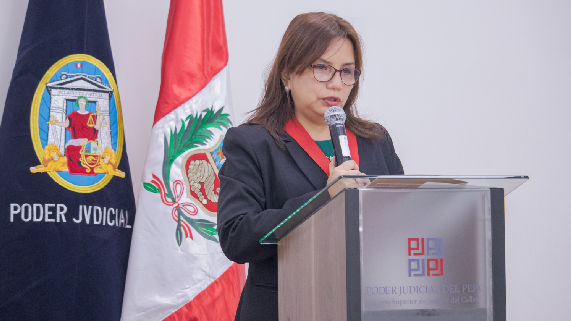 Magistrada Rocio Mendoza Caballero, presidenta de la Comisión Secigra Derecho de la Corte Superior del Callao
