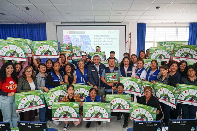 Foto 1 de 40 agentes entomológicos de la Diris Lima Centro son capacitados en la lucha contra el dengue