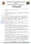 Vista preliminar de documento ORDENAZA MUNICIPAL NRO 025-2010-MPA-A/SG