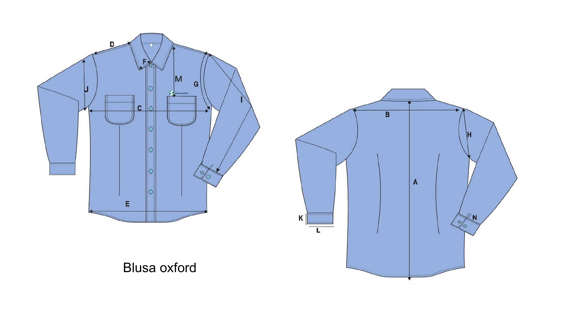 Diseño de blusa celeste