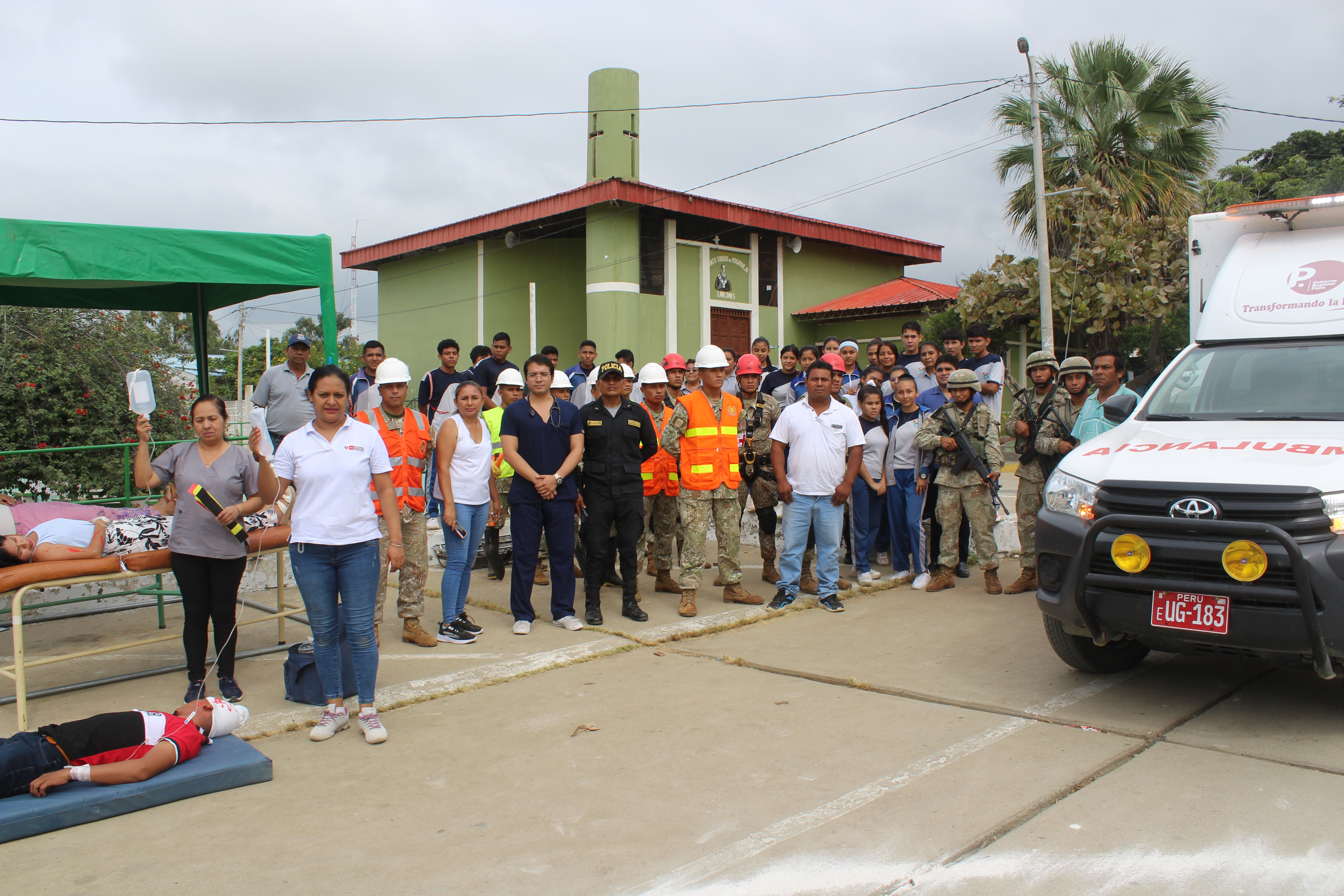 Municipalidad De Lancones, Participó Del Simulacro Nacional Multipeligro 2023.