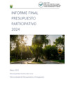 Vista preliminar de documento Informe Final - Presupuesto Participativo 2024