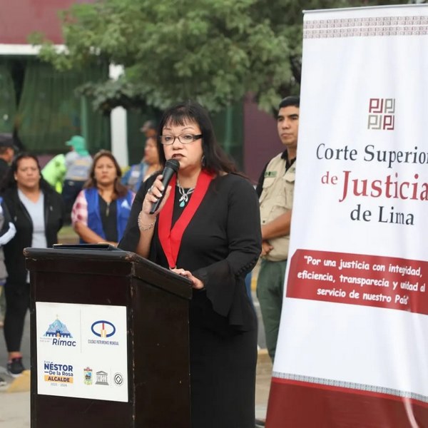Presidenta de la Corte de Lima, Dra. María Vidal La Rosa Sánchez
