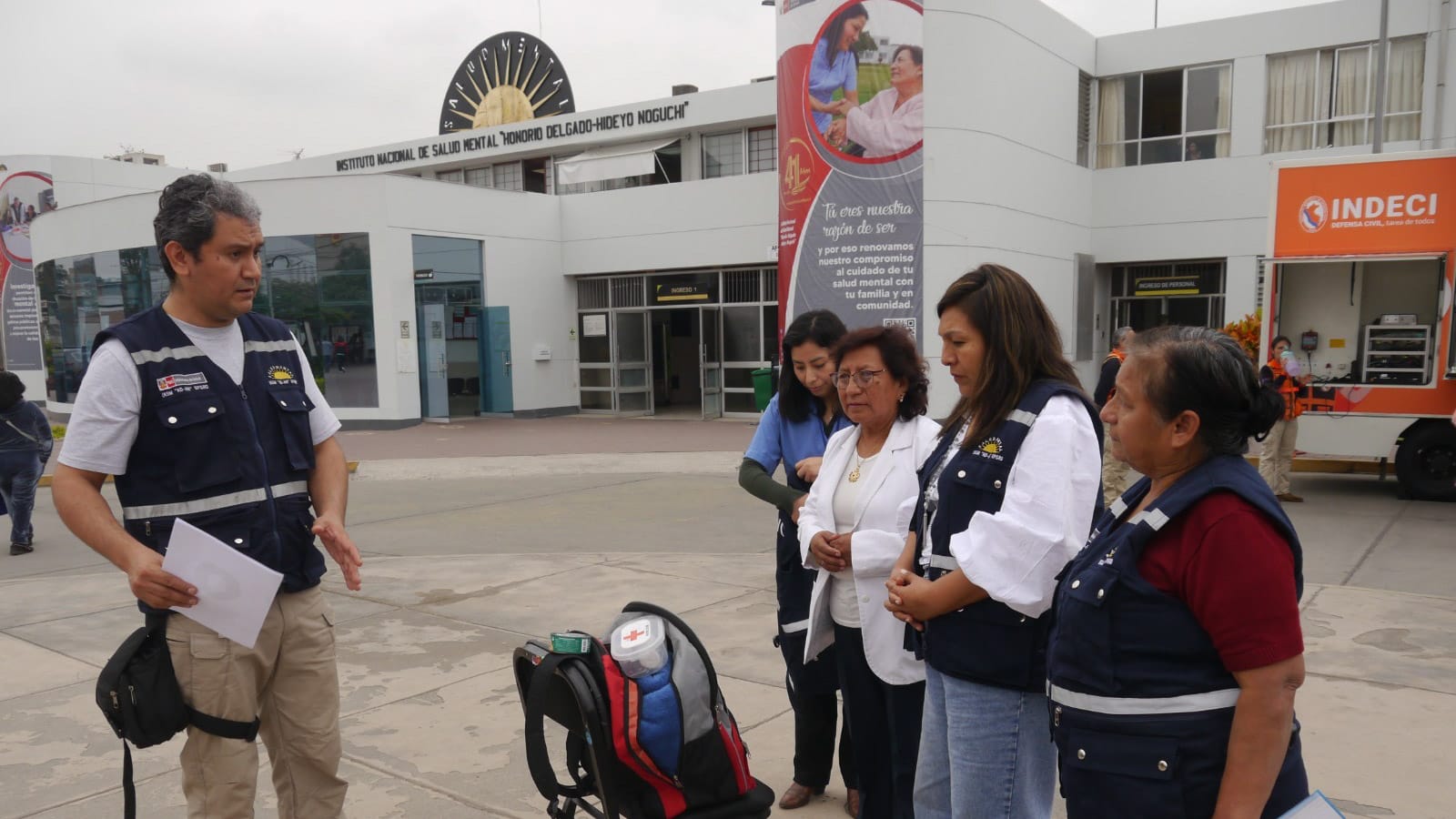 Trabajadores y usuarios del Noguchi se preparan ante una emergencia por sismo-
