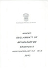 Vista preliminar de documento  Reglamento de Aplicacion de Sanciones Administrativas - RAS 2013