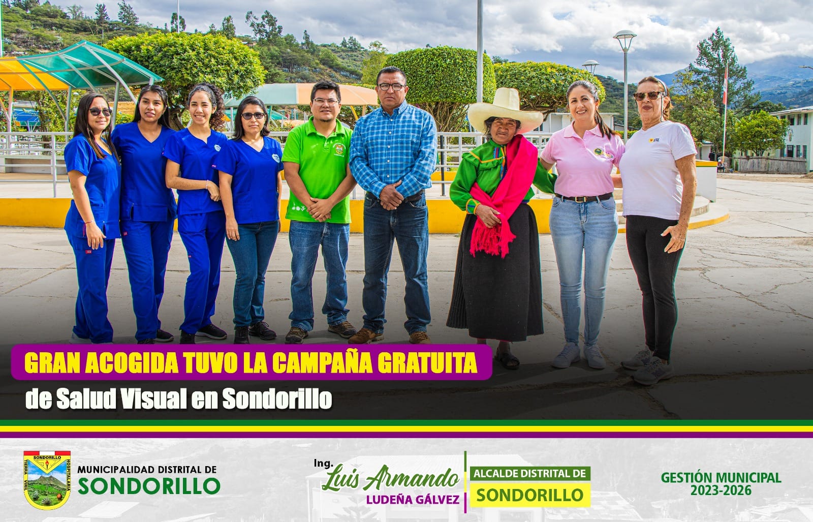 Gran éxito tuvo la campaña gratuita de Salud Visual en Sondorillo