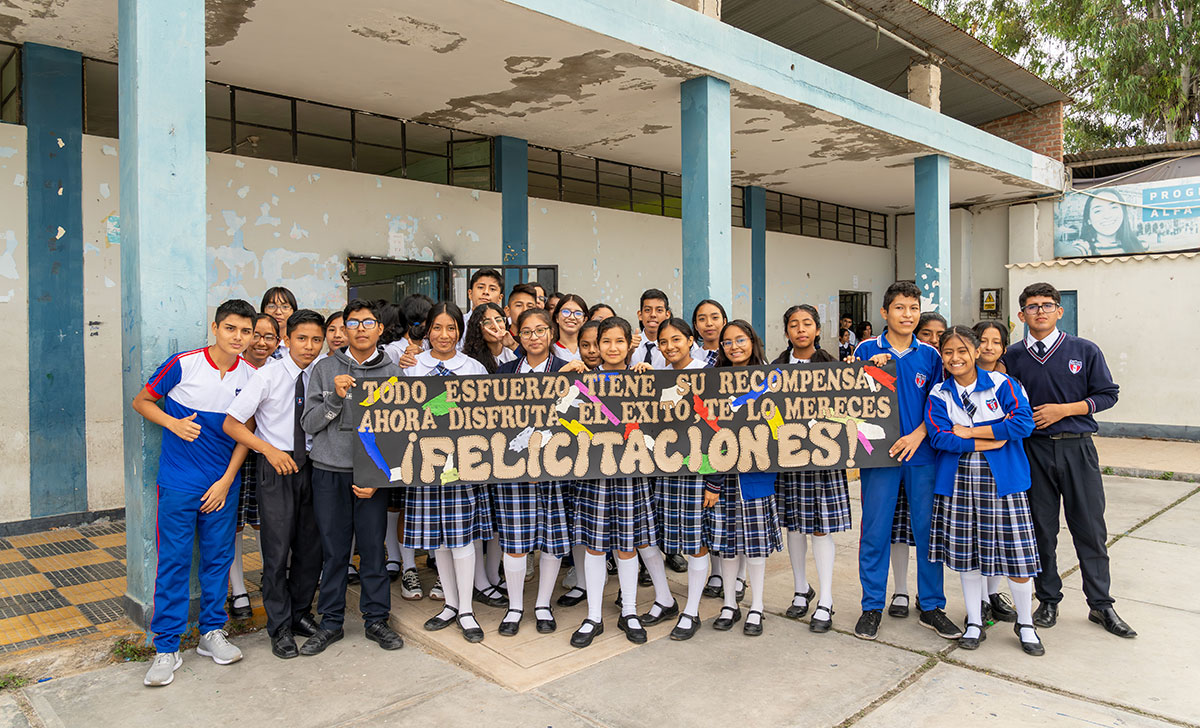 Continúan los avances de la escuela temporal para la IE Santa Lucía en Ferreñafe