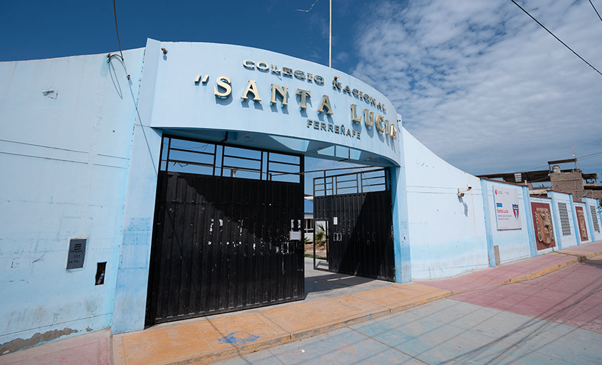 Continúan los avances de la escuela temporal para la IE Santa Lucía en Ferreñafe