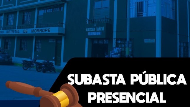 Subasta presencial.