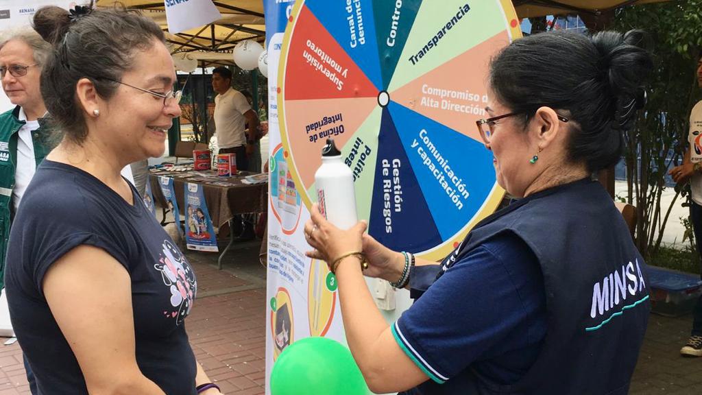 Minsa realiza campaña informativa por cultura de integridad, transparencia y lucha contra la corrupción