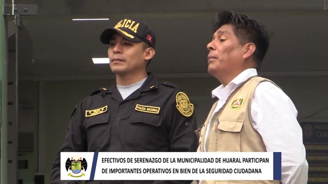 Efectivos de serenazgo de la municipalidad provincial de Huaral participan de importantes operativos en bien de la seguridad ciudadana
