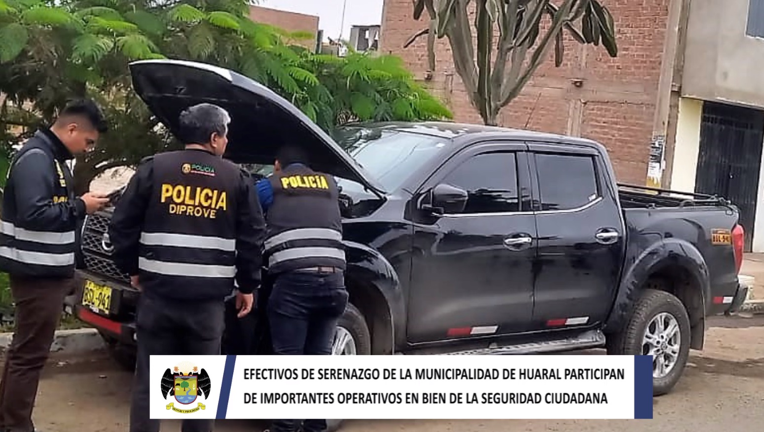 Efectivos de serenazgo de la municipalidad provincial de Huaral participan de importantes operativos en bien de la seguridad ciudadana
