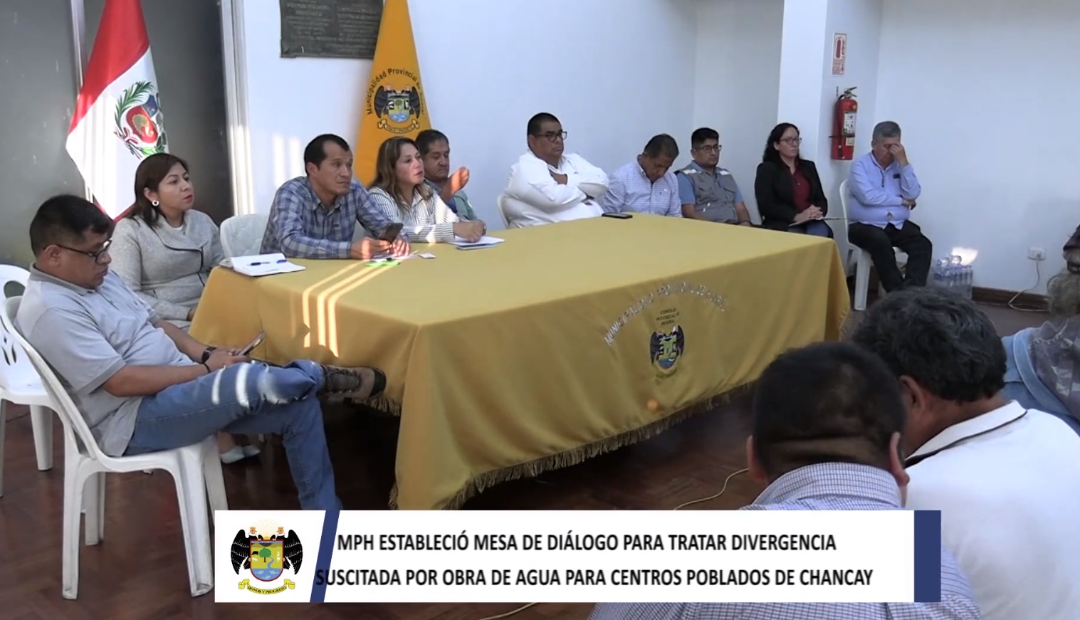 MPH estableció mesa de diálogo ante divergencia suscitada por obra de agua para centros poblados de Chancay