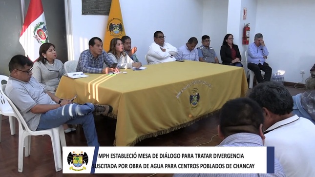 MPH estableció mesa de diálogo ante divergencia suscitada por obra de agua para centros poblados de Chancay 