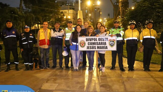 🚨 En un trabajo articulado se vienen realizando las rondas mixtas de seguridad ciudadana en Jesús María