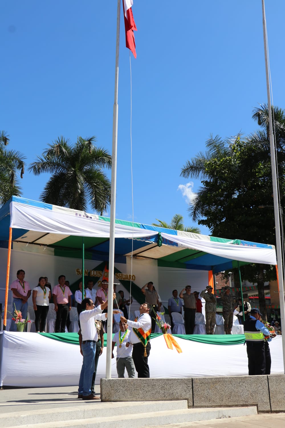 Civismo cívico se vivió en en el desfile por los 137 aniversario de Fundación en Honor al Santo Patrón San Luis de Gonzaga 