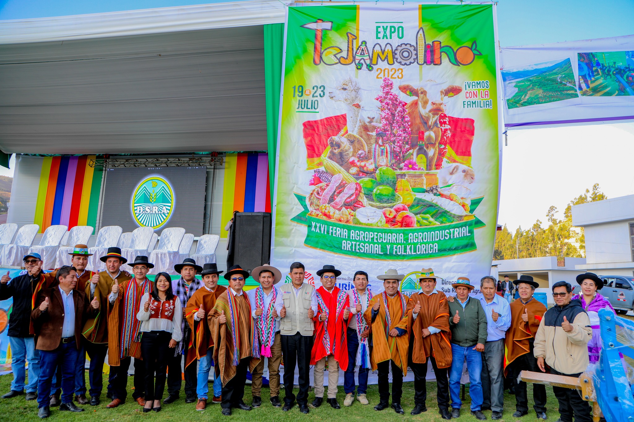 En medio de gran expectativa y presencia masiva de población gobernador regional realizó lanzamiento de la 26° Feria Expo Tejamolino 2023