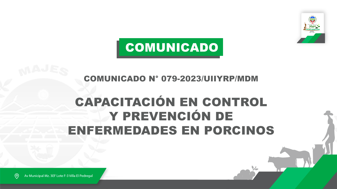 COMUNICADO N° 0079-2023/UIIYRP/MDM