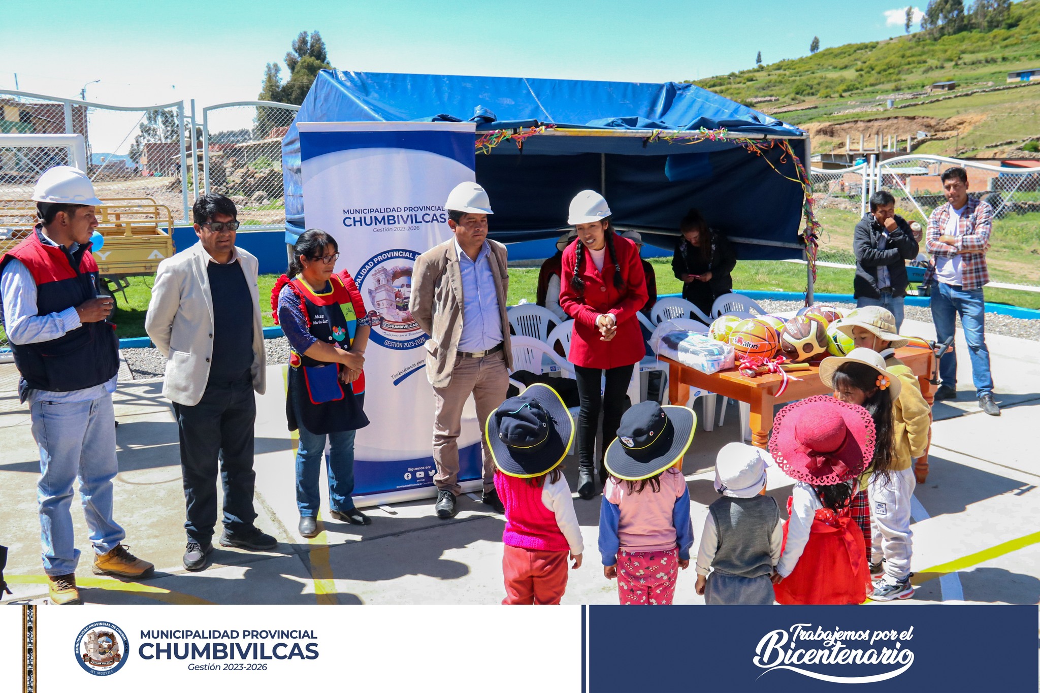 Municipalidad de Chumbivilcas entrega renovado complejo deportivo José Carlos Mariátegui