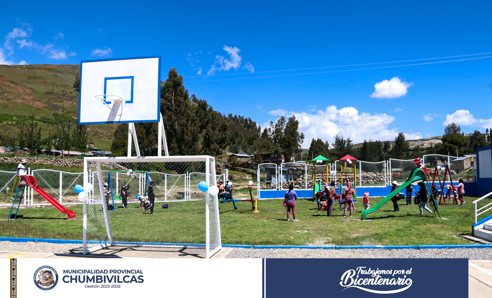 Municipalidad de Chumbivilcas entrega renovado complejo deportivo José Carlos Mariátegui