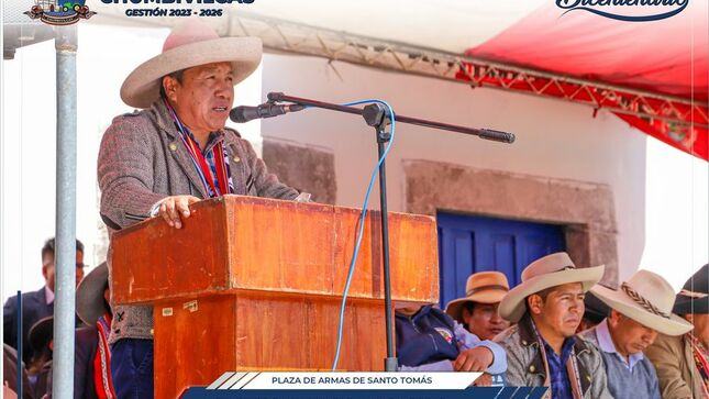 Alcalde de Chumbivilcas anuncia obras emblemáticas en informe de 100 días de gestión 