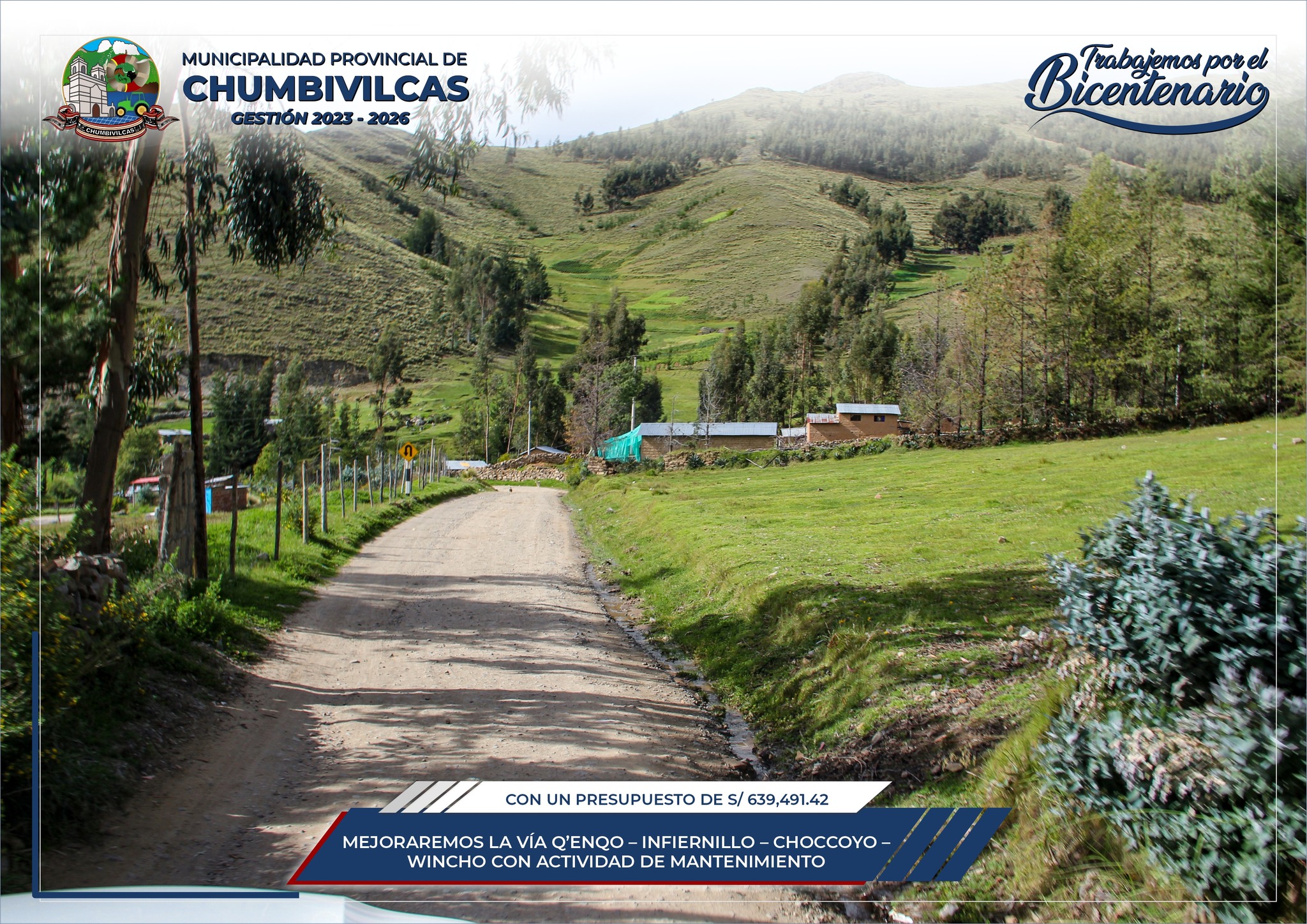 Municipalidad de Chumbivilcas inicia mantenimiento de la vía Q'enqo - Infiernillo - Choccoyo - Wincho
