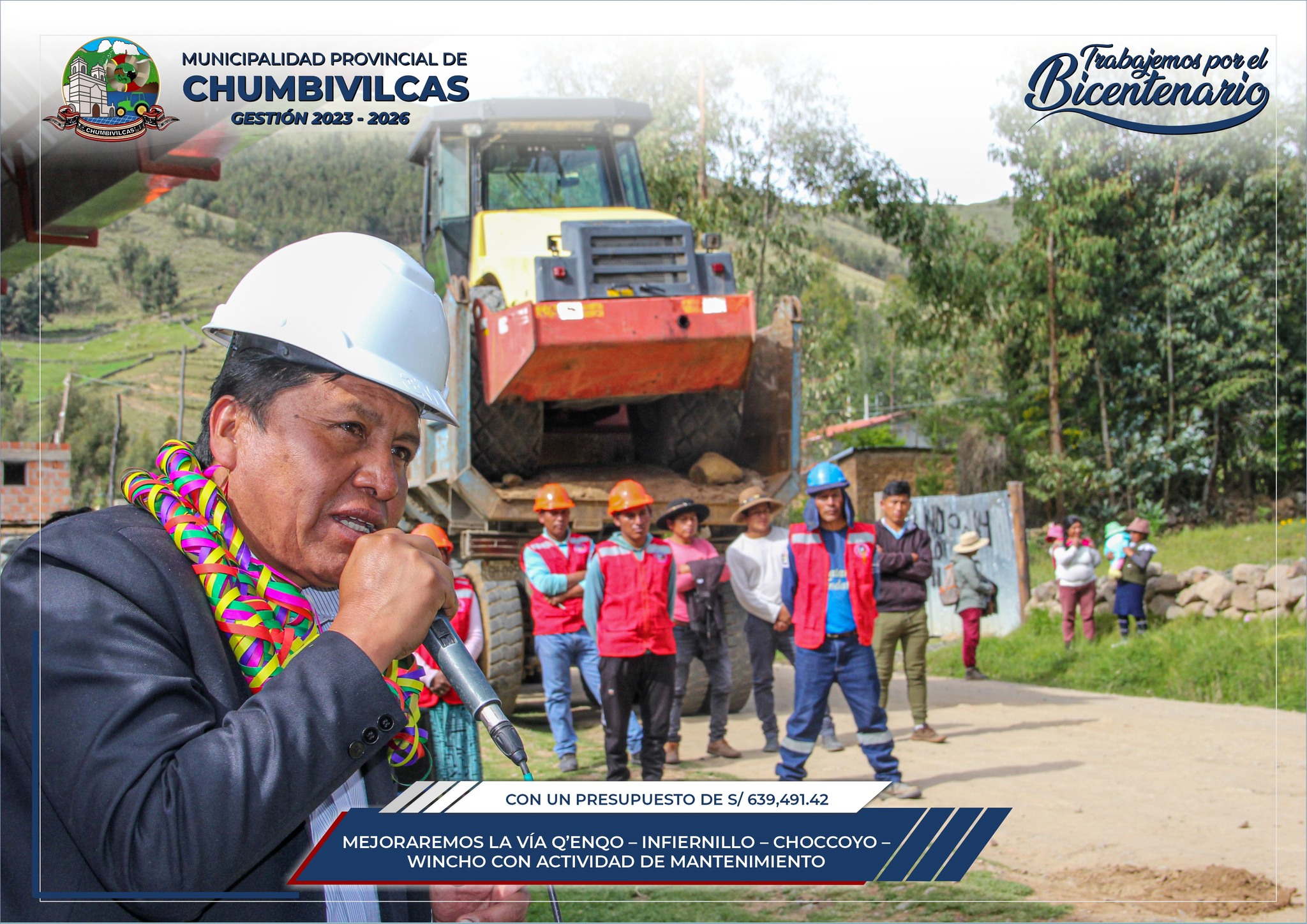 Municipalidad de Chumbivilcas inicia mantenimiento de la vía Q'enqo - Infiernillo - Choccoyo - Wincho