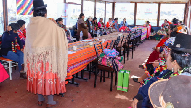 Comprometidas con el desarrollo de la región altiplánica, y con el objetivo de resaltar el rol que las mujeres desempeñan, así como los desafíos que enfrentan en distintas áreas que son prioritarias para el progreso del país, 20 mujeres entre regidoras y representantes de organizaciones de la región Puno y Cusco participaron del encuentro de lideresas, que estuvo encabezado por la concejal y presidenta de la Red de Mujeres Autoridades de la Región Puno (REMARPU), Norma Paredes Romero.
