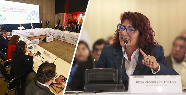 Gobernadora Rosa Vásquez expone los problemas que deben atenderse con urgencia ante posible fenómeno “El Niño”