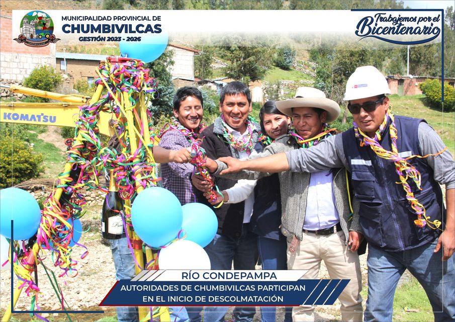 Inicia trabajo de limpieza y descolmatación del cauce del río Condepampa en Santo Tomás - Chumbivilcas